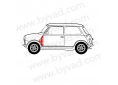 Stickers Union Jack Austin mini aile avant