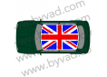 Sticker de toit classic mini Union Jack