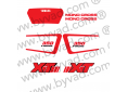 Kit déco Moto Yamaha 350 XT blanche