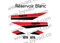 Kit DTMX 80 Rouge et noir pour réservoir BLANC