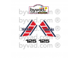 Kit complet stickers YAMAHA 125 YZ H 1981