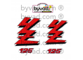 Kit complet stickers YAMAHA 125 YZ 1989
