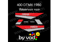 YAMAHA 400 DTMX 1980 réservoir NOIR