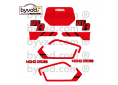 Kit déco autocollant YAMAHA 50 DTR 89 NOIRE
