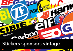 Autocollants vintage sponsors